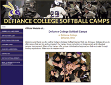 Tablet Screenshot of dcsoftballcamps.com